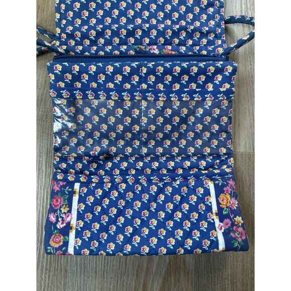 Vera Bradley Vintage Royal Blue‎ 80s Wallet on a String Like New Holds iPhone! - Picture 10 of 14